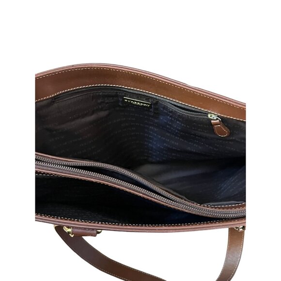 Burberry Haymarket Check Tote Gray Brown Bag Vintage Authentic Handbag - Picture 9 of 11